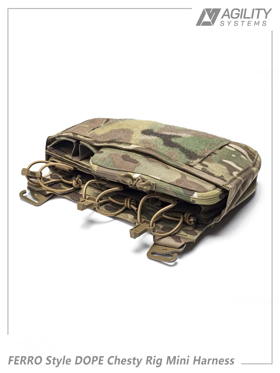 Percha de pecho DOPE estilo faraón FERRO, mini percha de pecho táctica ligera combinada - imagen 3