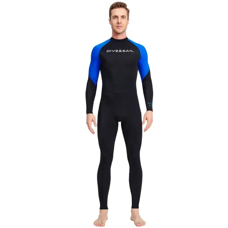 Traje de neopreno de manga larga para buceo, surf, natación, traje de baño con sombrilla para hombre, traje de buceo, traje de neopreno de nailon, trajes de buceo y snorkel - imagen 2