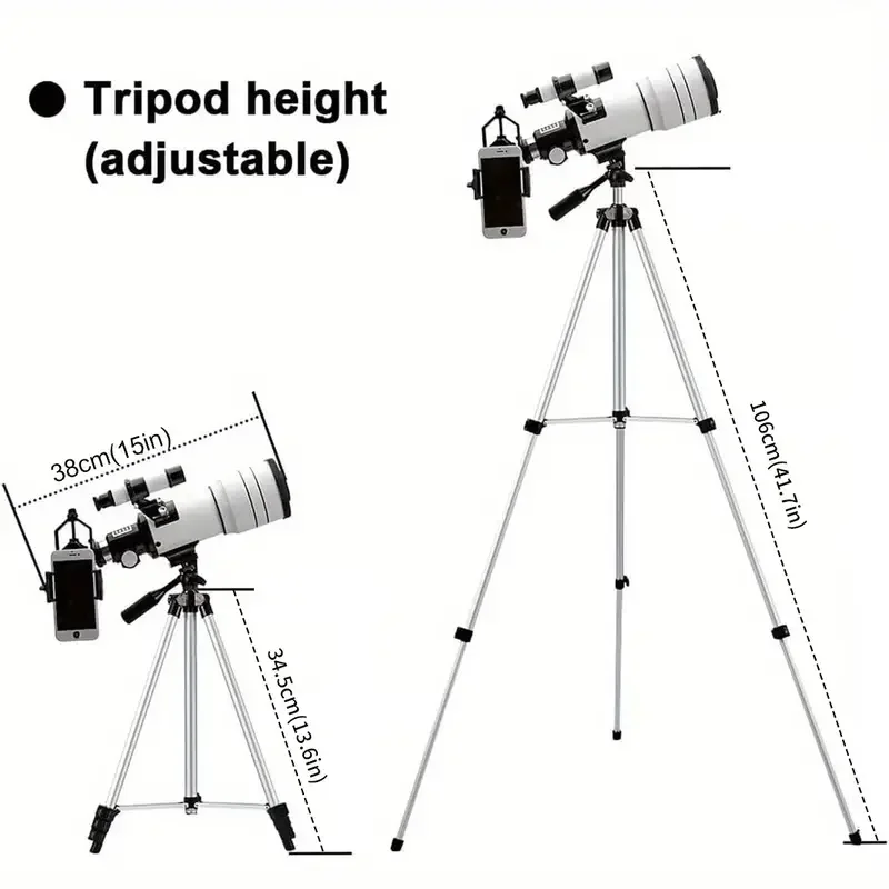 Telescopio astronómico profesional F30070M para Monocular espacial 30070 binoculares potentes visión nocturna para estrella y luna - imagen 4