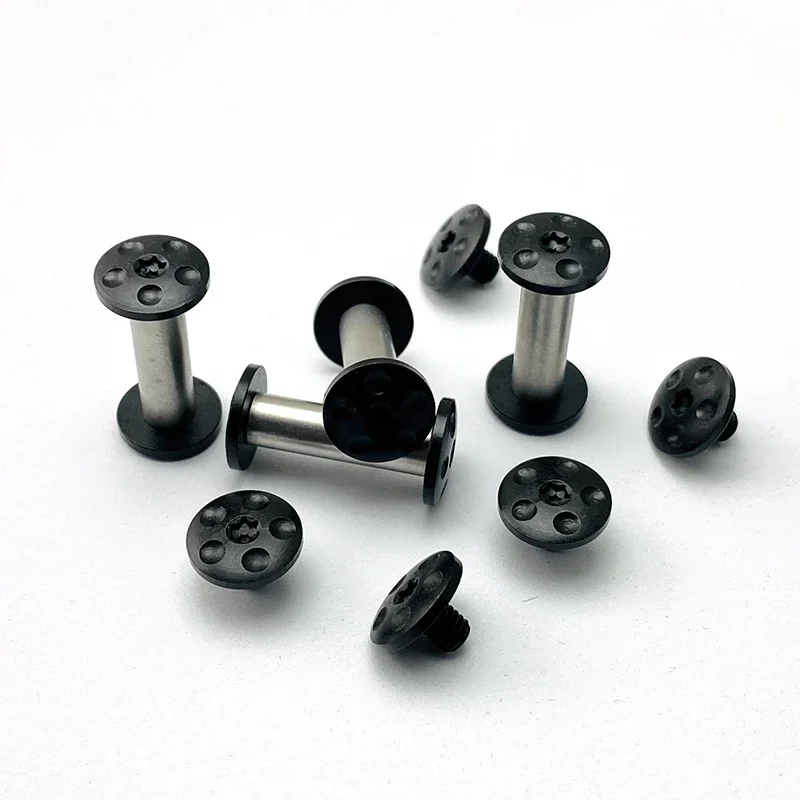 Juego de tornillos para fabricación de mango de cuchillo, M3.5, tornillo de fijación de acero inoxidable 416, Material de mango de cuchillo DIY, remache de montaje de muebles, 4 juegos - imagen 3