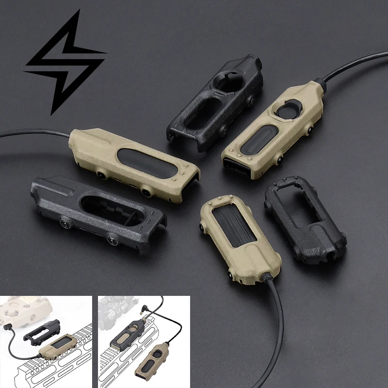 WADSN interruptor de presión táctico Picatinny para láser PEQ/DBAL