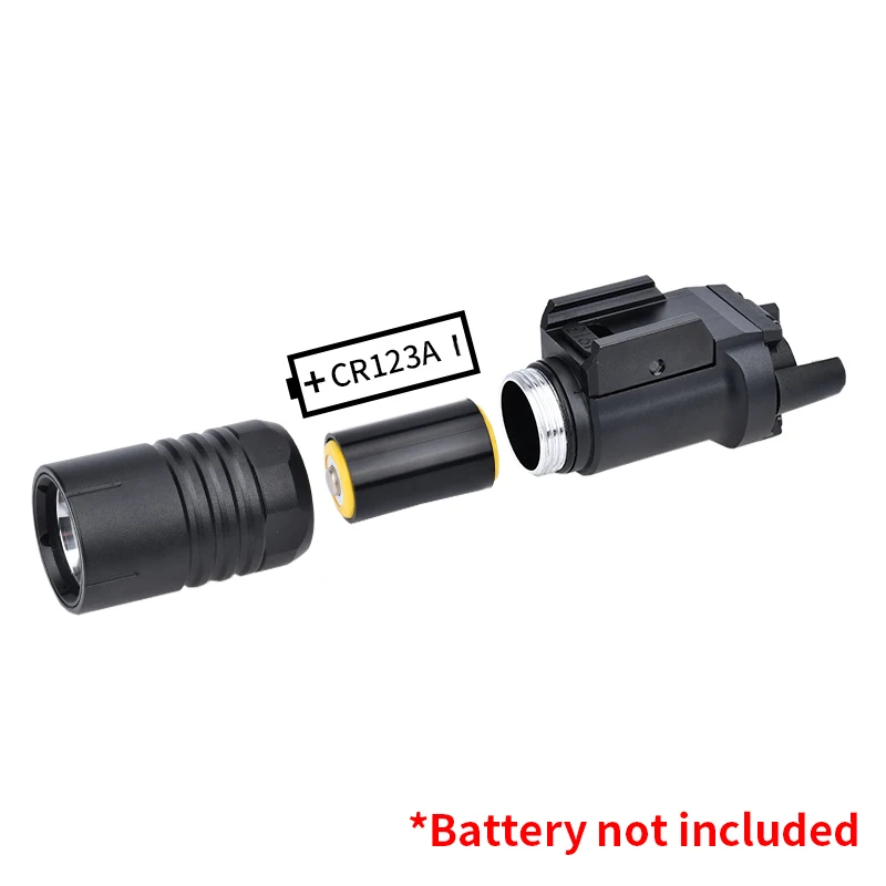 Linterna táctica WADSN LED blanca para riel Picatinny, pistola - imagen 5