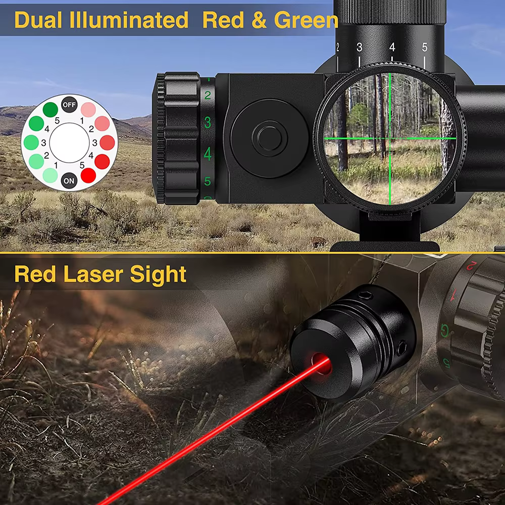 Mira telescópica 2.5-10x40 Mil-dot iluminada con láser - imagen 5