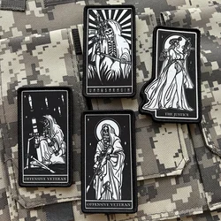 Parche tactico calavera militar con gancho y bucle