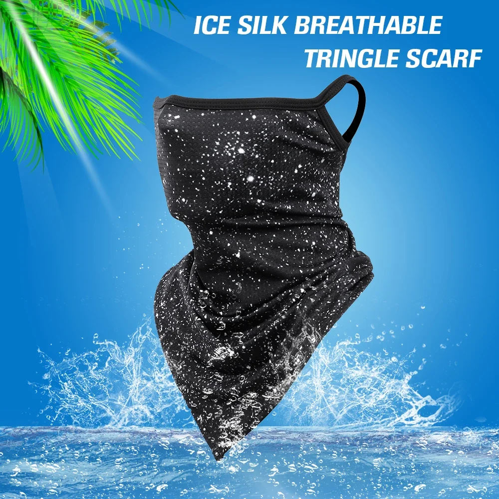 Pasamontañas de cuello de verano, bufanda triangular deportiva para caza ciclismo, braga cuello esquí, senderismo, Banda de sudor colgante para correr, pañuelo protector facial para el sol masculino mujer - imagen 4