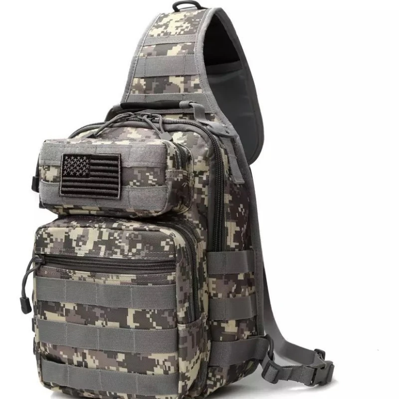 Bolso de hombro táctico, mochila militar de nailon, bolsas de mensajero de asalto, mochila de viaje de camuflaje, paquete de pecho Molle - imagen 4