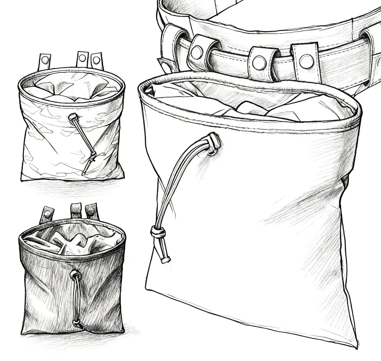 Bolsa táctica EMR gran capacidad exterior con cinturón y colgante
