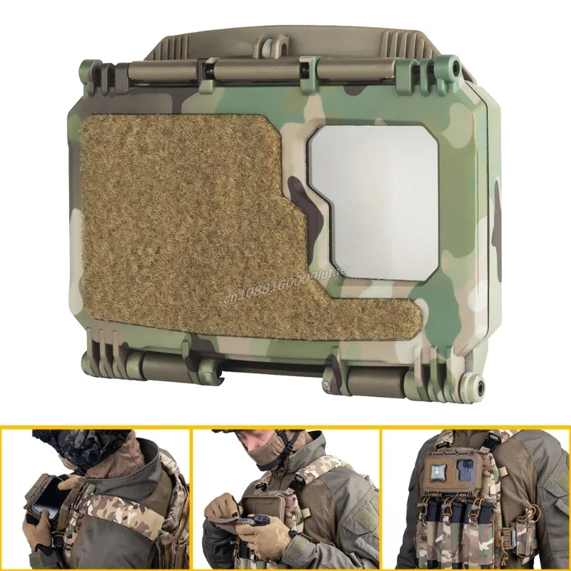 Soporte para teléfono móvil, caja de almacenamiento V2, tablero de navegación táctico para AVS KZ, portador de placa de caza, equipo MOLLE, entrenamiento Airsoft - imagen 2