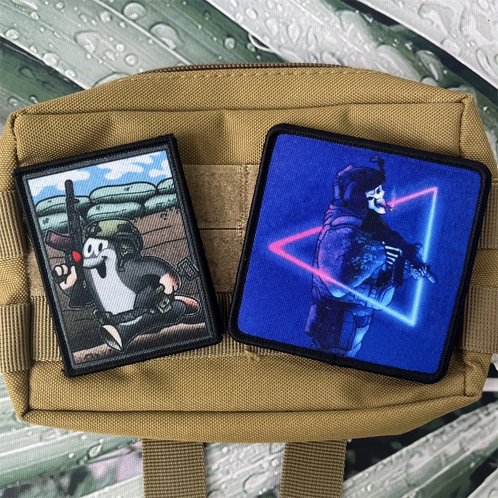 Born for War-insignia de Moral del operador Krtek, parches de Chevron impresos, pegatina militar del ejército táctico - imagen 3