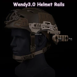 Casco Wendy 3.0 rieles laterales de montaje táctico para FAST