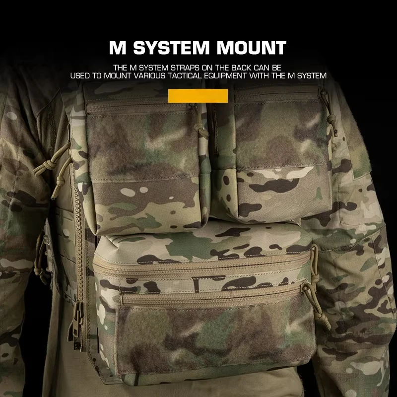 Bolsa táctica Universal GP, paquete de almacenamiento con cremallera General, bolsa de herramientas Molle de expansión para portador de placa, aparejo de pecho, equipo de caza - imagen 5