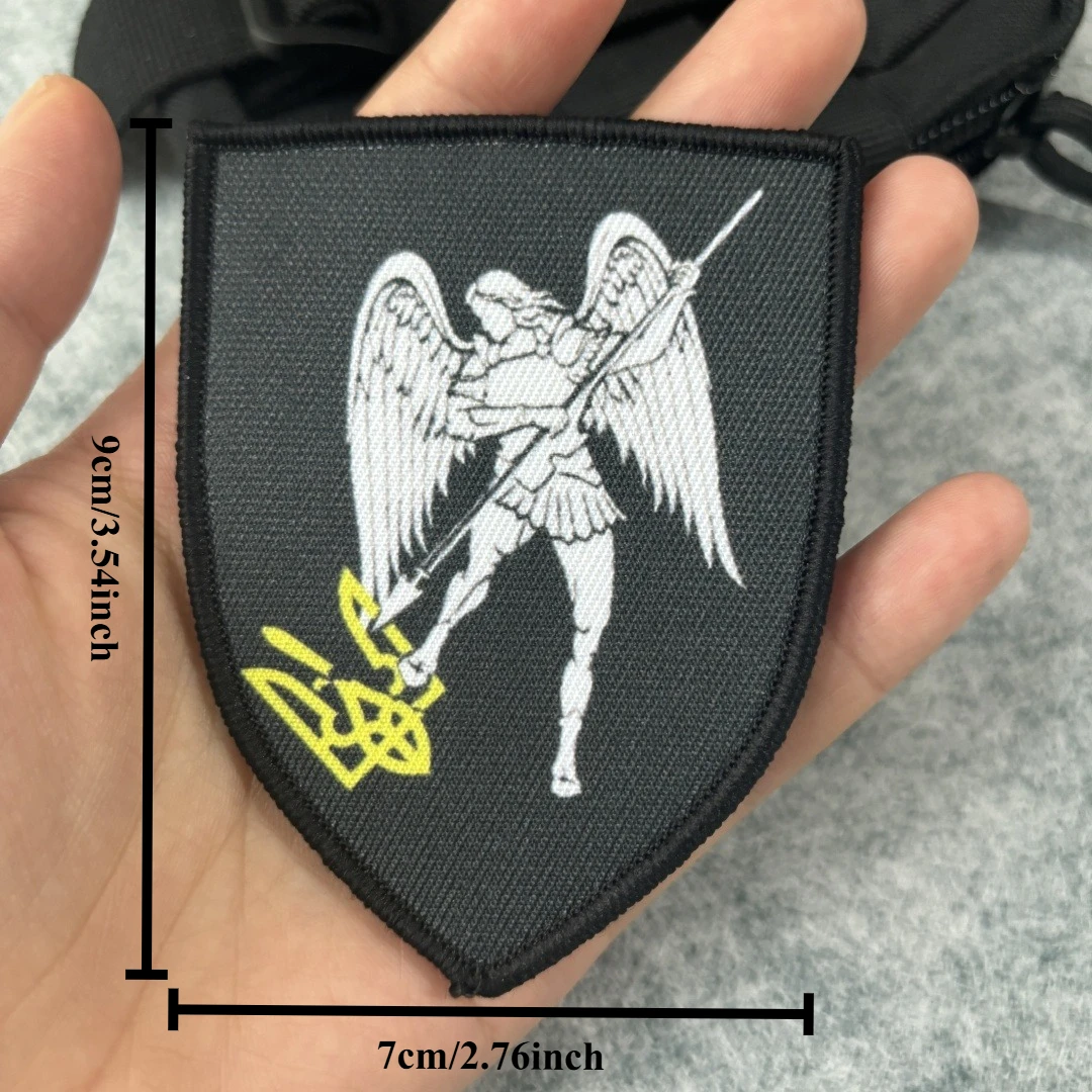 Parche táctico de Morale del Arcángel Michael, parches de gancho y bucle para espada de Ángel, emblema, insignia militar, brazalete, ropa, pegatinas para mochila - imagen 3