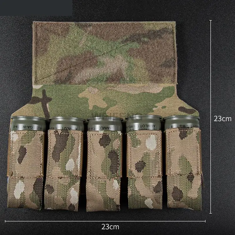 Bolsa colgante de aparejo de pecho táctico, chaleco militar, Mini BOLSA DE GRANADA Abdominal, accesorios, D3CRM, MK3, MK4 - imagen 5