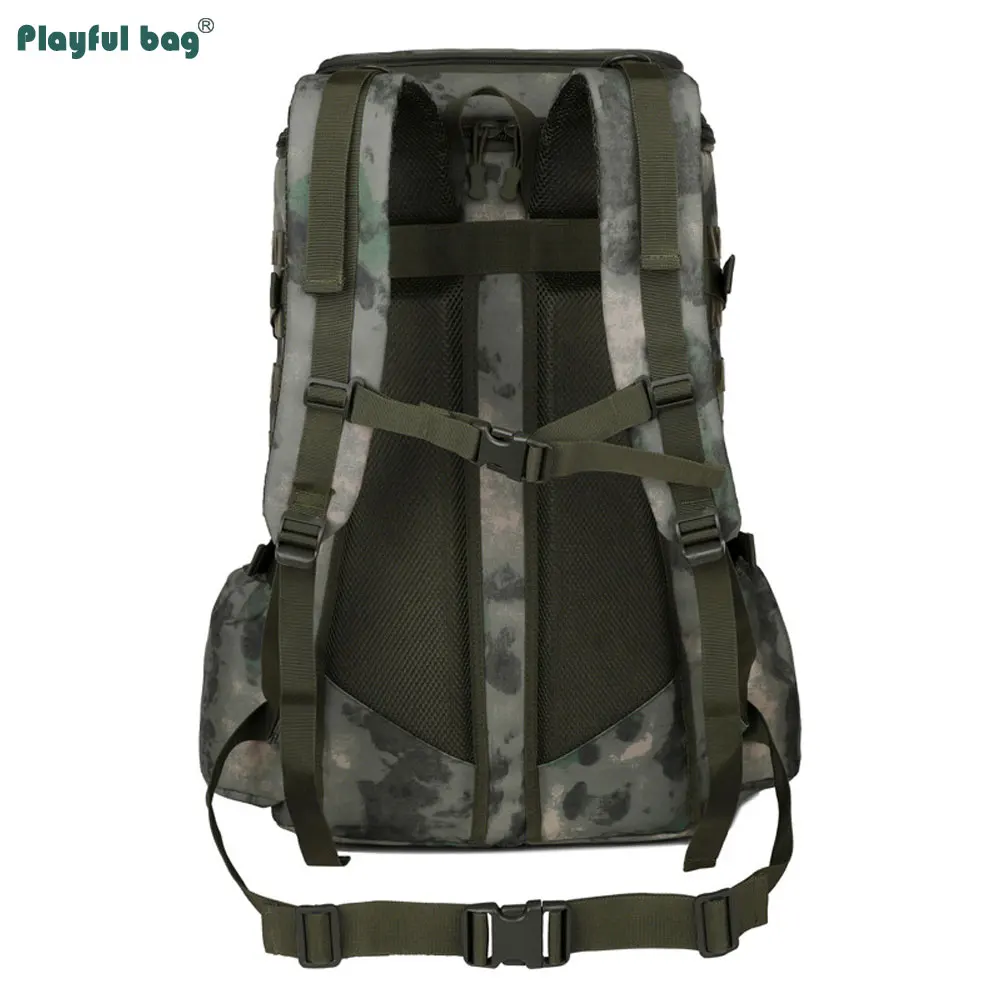 Mochila de camuflaje para montañismo para hombre, bolsa deportiva de viaje, táctica Molle, multifuncional, de gran capacidad, AVA224 - imagen 4