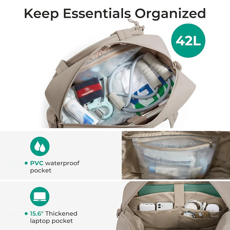 Bolso para raquetas de bádminton y tenis, entrenamiento deportivo al aire libre, senderismo, Camping, bolso de hombro, gimnasio, Fitness, Yoga, equipaje de viaje, lona - imagen 2