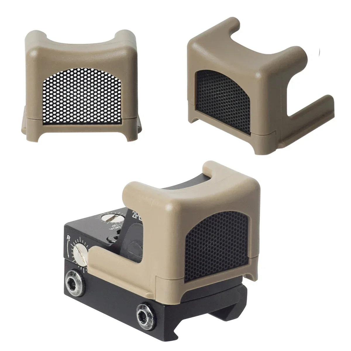 Cubierta protectora táctica RM Red Dot Sight, Airsoft GLOCK 17 19, Killflash Kill Flash, mira telescópica de caza AR15, puntería óptica - imagen 3