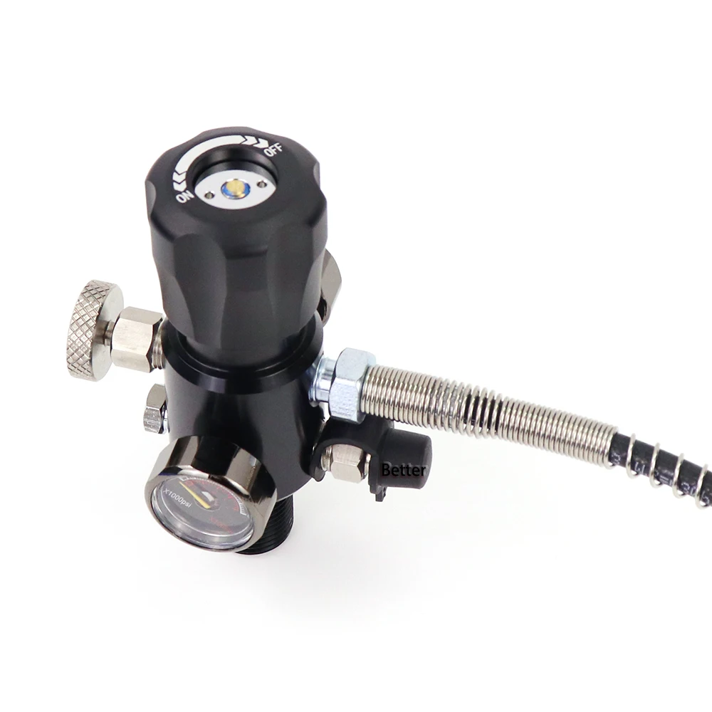 Válvula de carga de tanque de aire de alta presión, adaptador de recarga de cilindro de estación de llenado de 300bar con rosca M18x1.5 o 5/8-18UNF - imagen 4