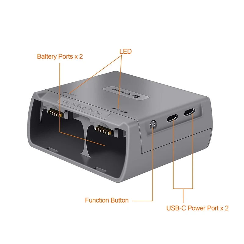 El más nuevo cargador de batería inteligente rápido con puerto USB cargador de batería para DJI MINI 2/MINI Drone Hub de carga de batería - imagen 3