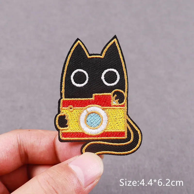 Interesante parche de dibujos animados Fusible/bordado, parches termoadhesivos para ropa, costura/parches en chaquetas de ropa - imagen 5