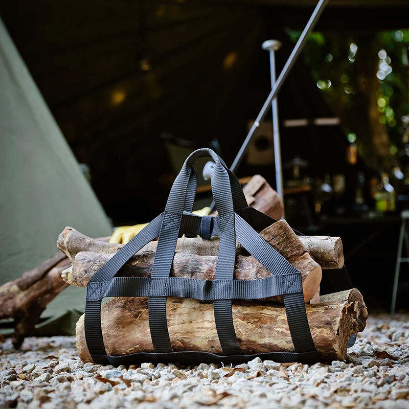 Portador de leña MAUHOSO, portador de leña resistente para leña, portador de leña para leña