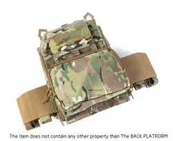 PEW TACTICAL Plataforma Trasera MOLLE con Cremallera para Airsoft