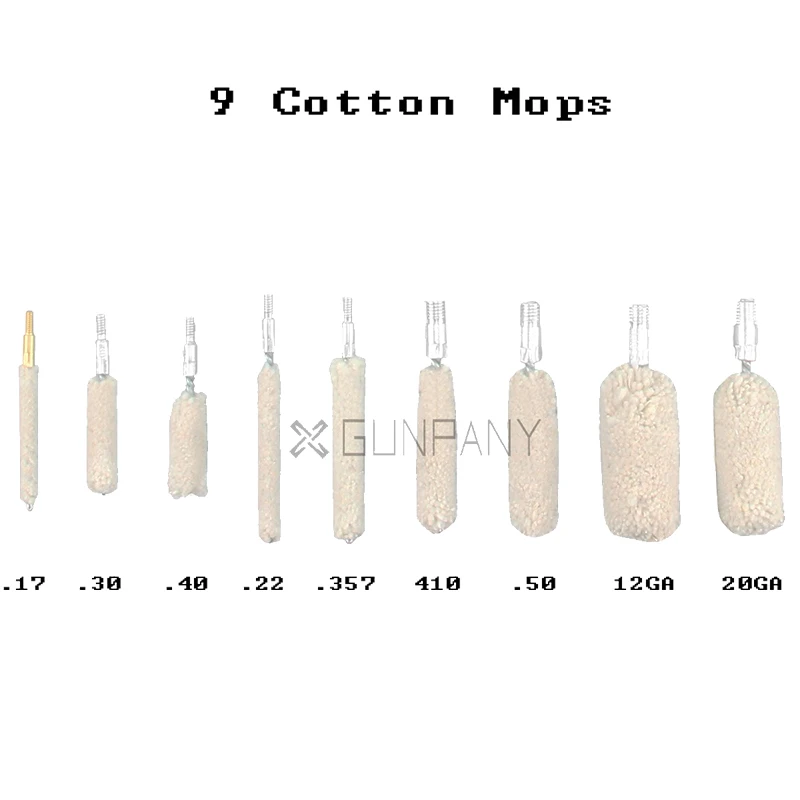 Kits de herramientas de mano universales para limpiador de pistola de caza, óptica vectorial, 62 Uds., Kit de limpieza de pistola con caja de herramientas, cepillo limpiador de pistola para Rifle - imagen 4