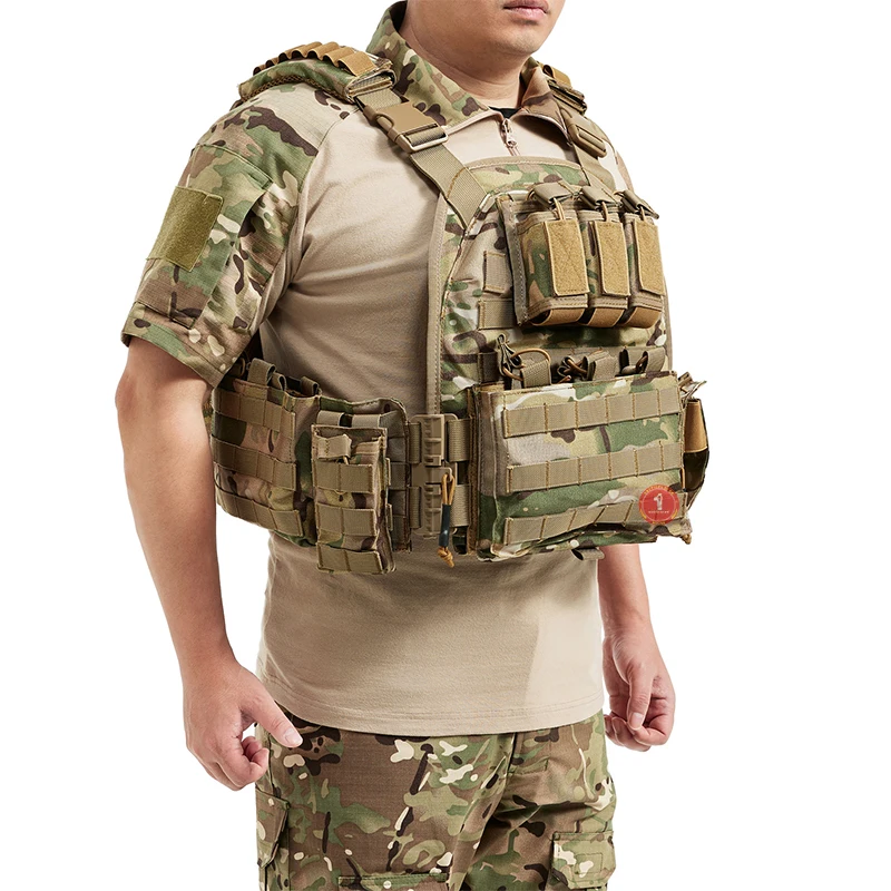 Conjunto de chaleco táctico de rotura rápida, chaleco MOLLE multifuncional, nuevo estilo de sellado - imagen 3