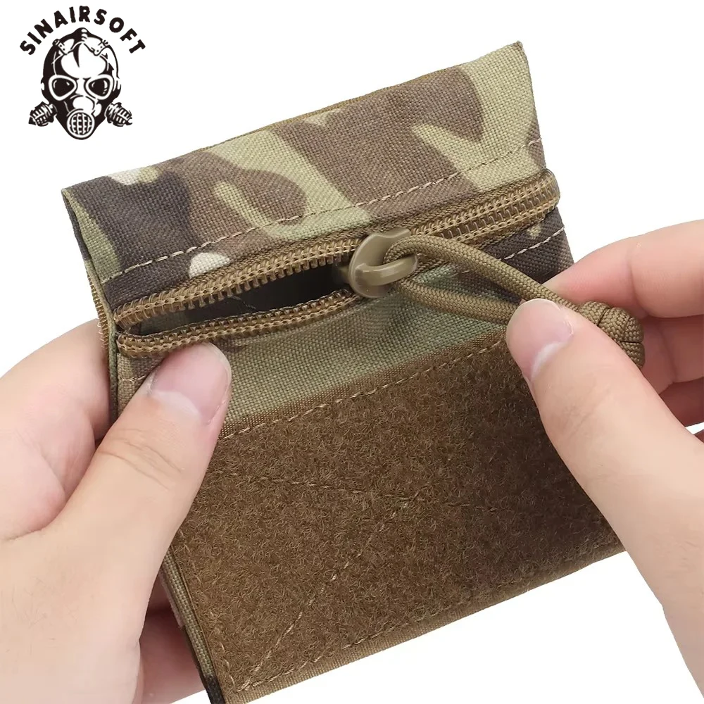 Bolsa táctica micro para MOLLE MK3 MK4 – almacenamiento de nailon con velcro