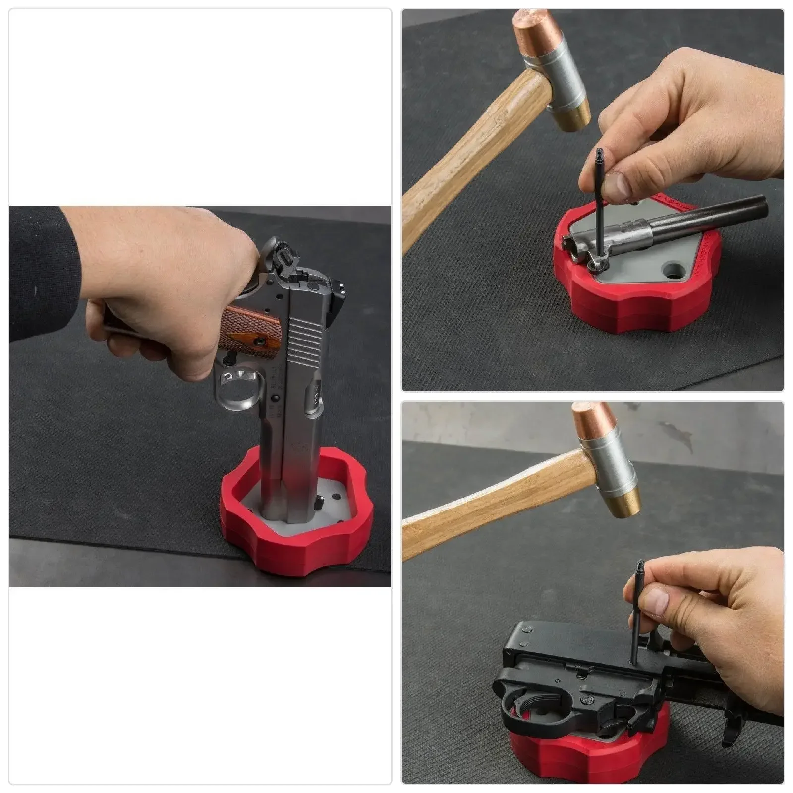 Bloque de banco de armado Universal 1911, herramientas de reparación de reposición de pistola antideslizante y sin marcas - imagen 2