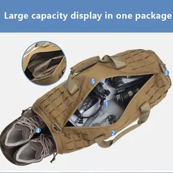 Bolsa de gimnasio deportiva de 40L, bolsa de lona de viaje táctica para hombres, bolsa de lona de supervivencia para Fitness, bolsa de entrenamiento, bolsa de fin de semana de baloncesto