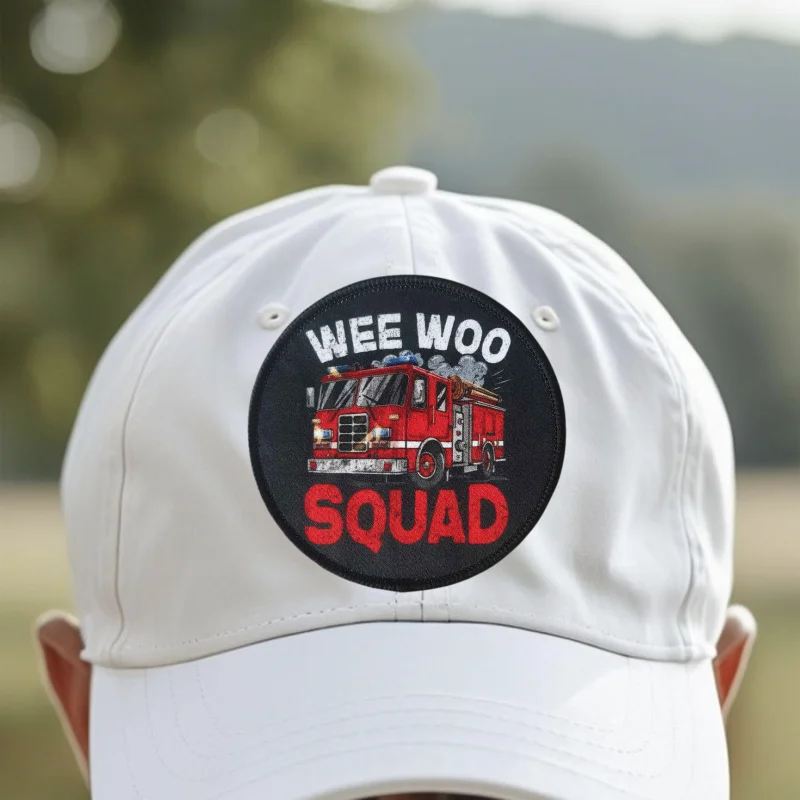 Parche táctico gancho y bucle camión bomberos Wee Woo