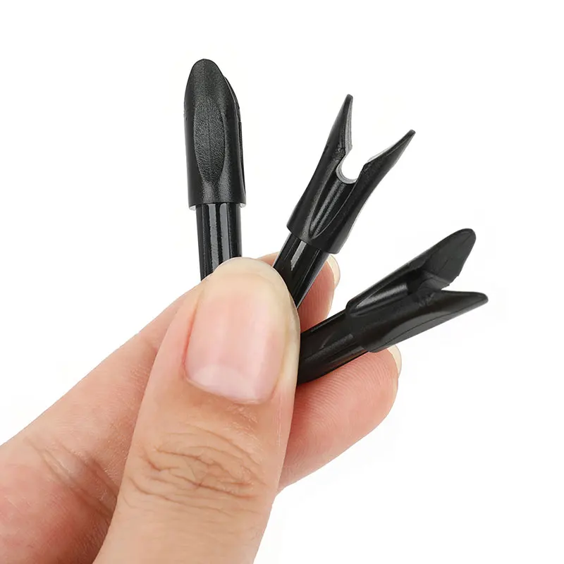 50 Uds tiro con arco flecha Nock inserto cola de plástico uso para ID6.2mm eje de flecha de fibra de vidrio de carbono para accesorios de entrenamiento de práctica de arco - imagen 4