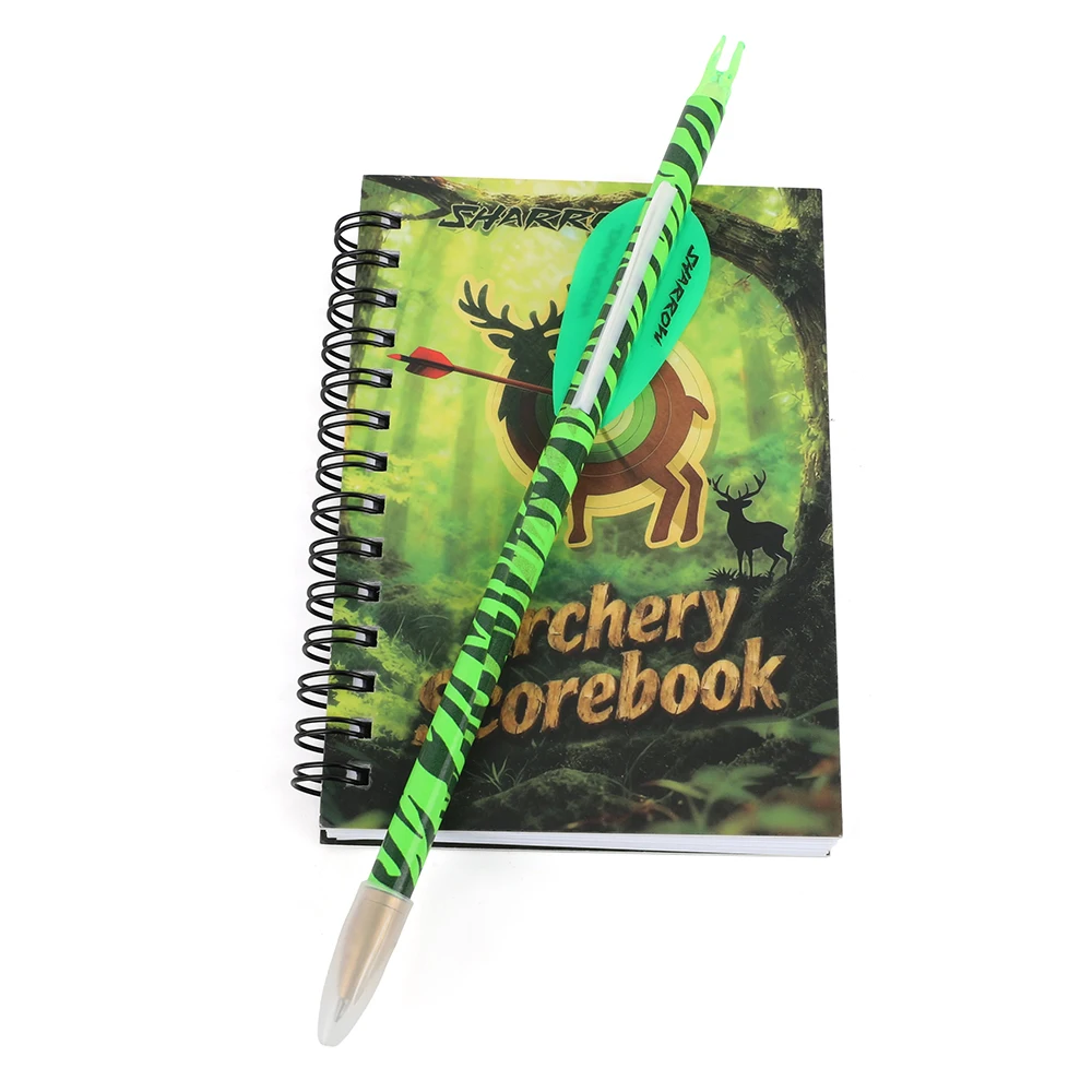 Libro de puntuación de tiro con arco, bolígrafo negro, 50 marcas de papel, cuaderno, libro de puntuación de competición, libro de puntuación de entrenamiento de tiro, libro de puntuación portátil - imagen 5
