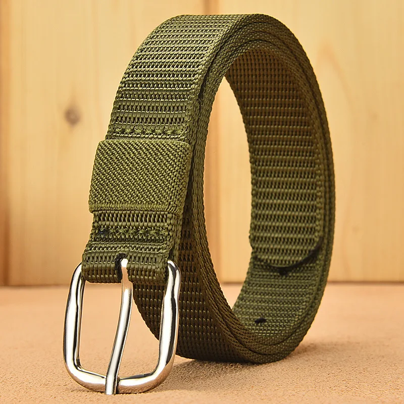 Cinturón táctico militar de punto para hombre y mujer, cinturón informal ajustable para entrenamiento al aire libre, hebilla deportiva para pantalones vaqueros, cinturones elásticos de primavera del ejército - imagen 3