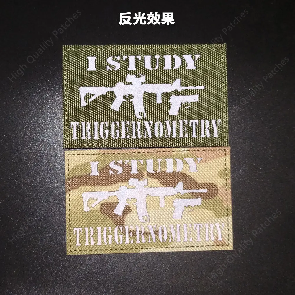 Parche de insignia lateral reflectante Ironborn, brazalete que brilla en la oscuridad, parche mágico, parche para mochila, gancho y anillo STUDY TRIGGERNOMETRY - imagen 4