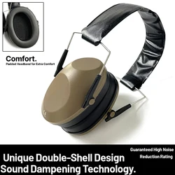 Auriculares plegables, orejeras de tiro, auriculares tácticos militares antiruido, protección auditiva amplificada