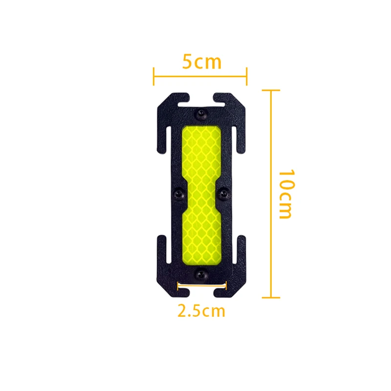 Parche reflectante Molle para exteriores con correa nocturna, alerta de seguridad, accesorios para mochila táctica, Panel reflectante de alta visibilidad - imagen 5