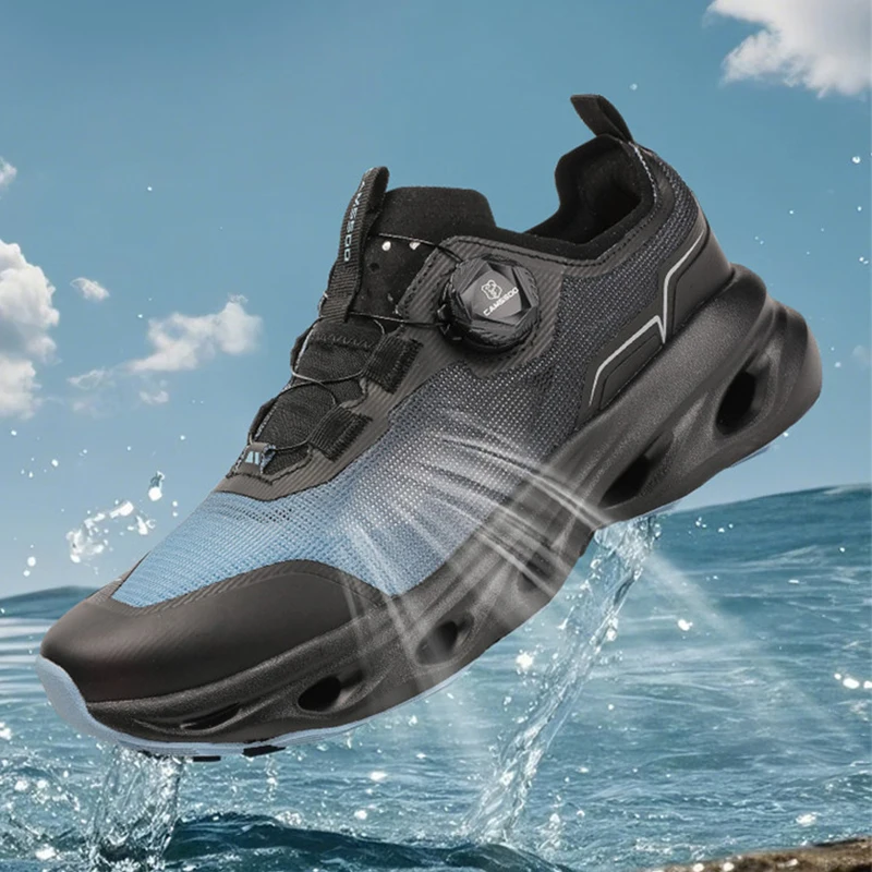 CAMSSOO zapatos Upstream para hombre, zapatos de senderismo para exteriores para mujer, zapatos de agua para senderismo, zapatillas de deporte de secado rápido de malla transpirable - imagen 5