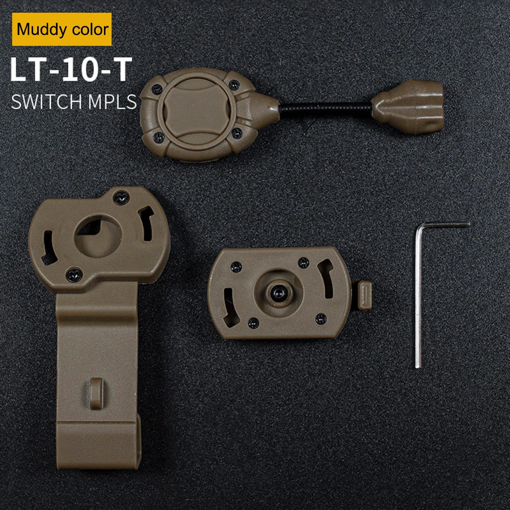 WOSPORT-luz de cabeza para casco, linterna de nailon duradera, ahorro de energía, caza, Camping, equipo Airsoft para interruptor MPLS - imagen 4