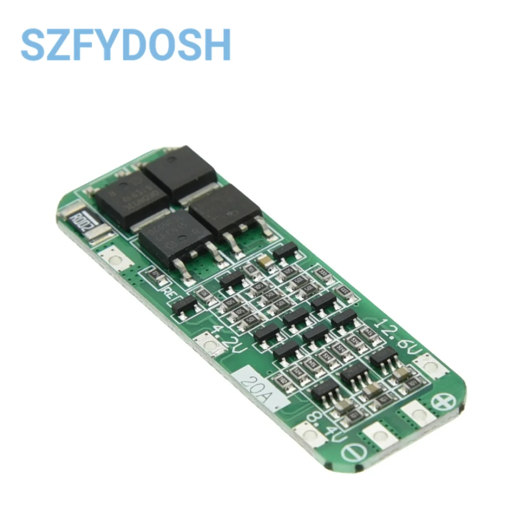 3S 20A Li-ion batería de litio 18650 Placa de protección del cargador PCB BMS 11,1 V 12V 12,6 V módulo de protección de carga celular - imagen 5