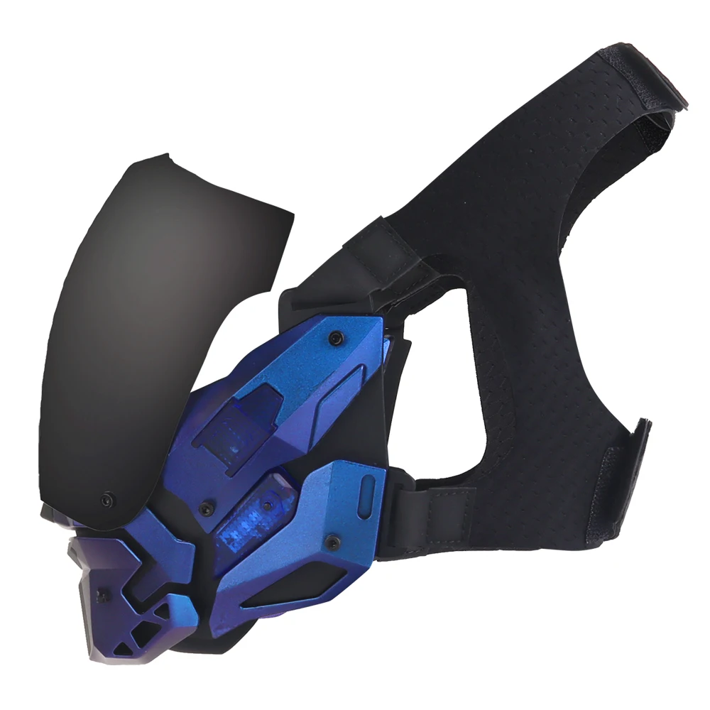 Máscara de noche táctica, accesorio de vídeo para Cosplay, protección al aire libre, estilo Punk Cybermask, cara completa, transpirable, máscara para fiesta de Halloween - imagen 4