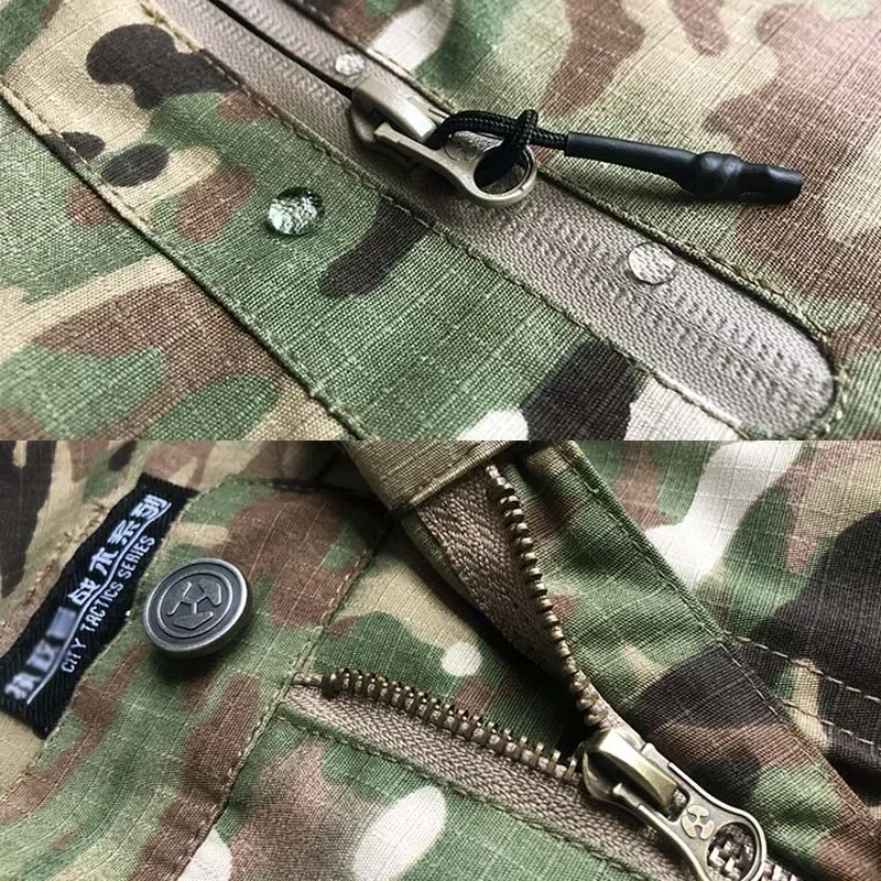 Pantalones tácticos de camuflaje para hombre, ropa de trabajo, senderismo, calle - imagen 5