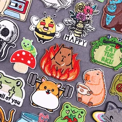 Parche termoadhesivo fusible bordado animales de dibujos animados