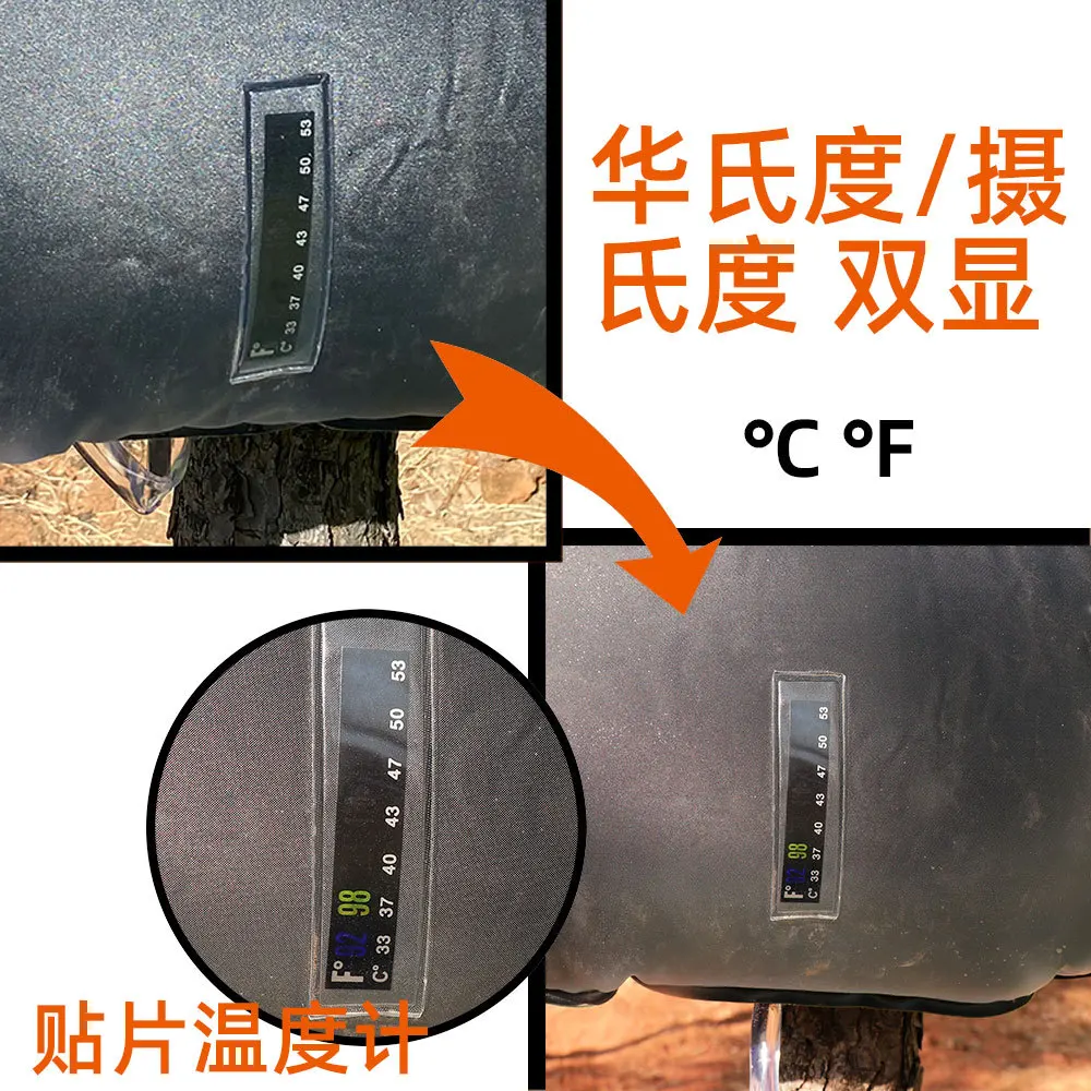 Bolsa de ducha para acampar al aire libre, bolsa de agua con temperatura Solar, lavado corporal conveniente, bolsa de almacenamiento de agua plegable, 20l - imagen 2