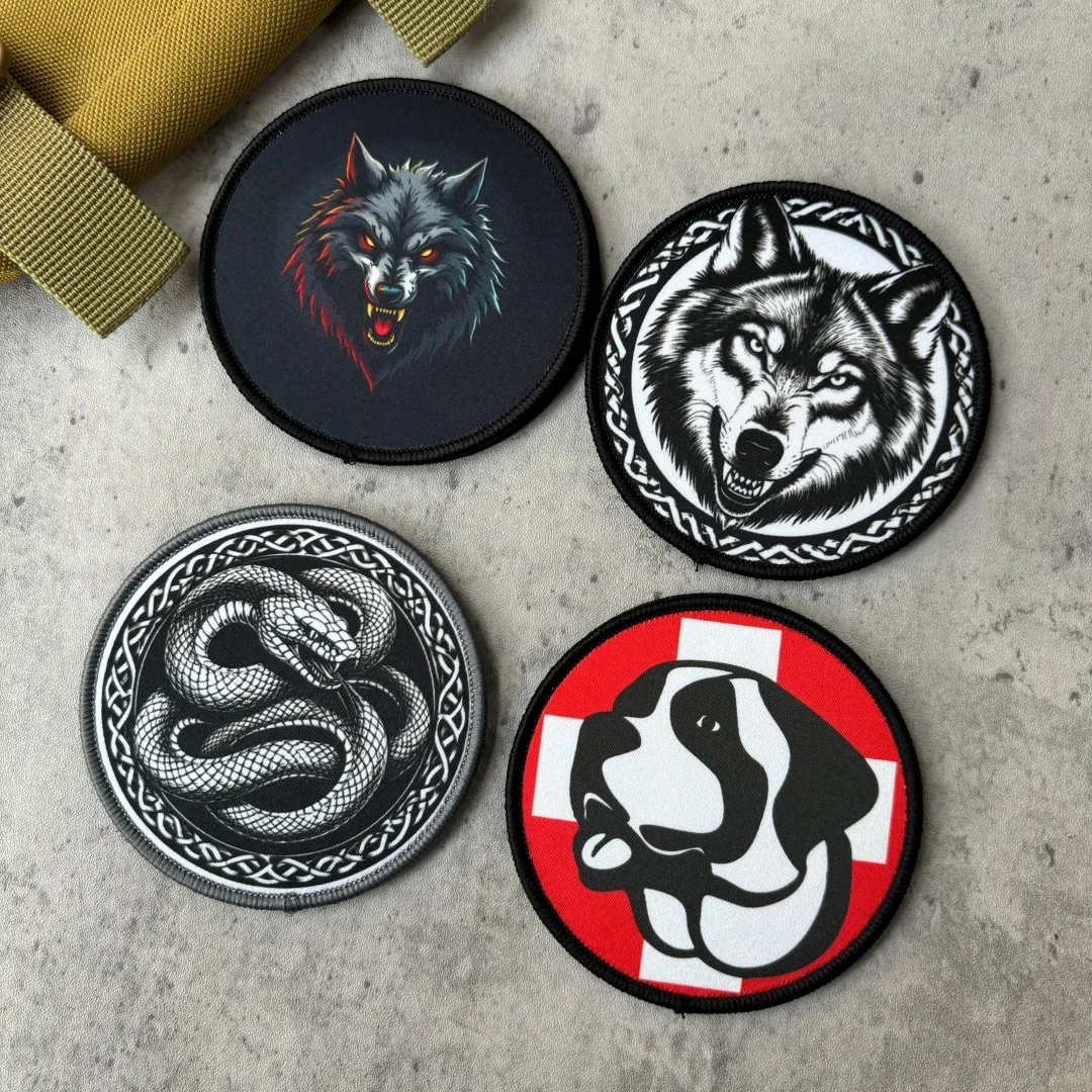 Parche táctico velcro perro servicio médico – Insignia militar - imagen 2