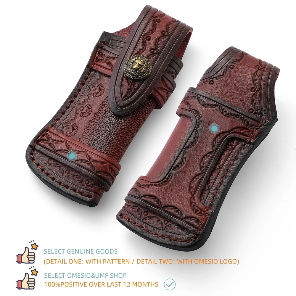 Funda de cuero de vaca para cinturones, funda protectora para almacenamiento de cuchillos, multiherramienta - imagen 2