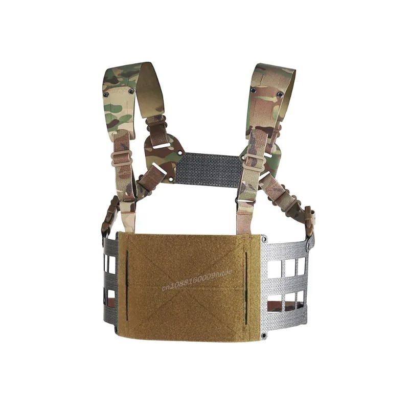 FERRO estilo aparejo de pecho táctico GEN 2 Chesty Rig Mini V2 ligero Molle Airsoft caza FC aletas delanteras extendidas portador de placa - imagen 5