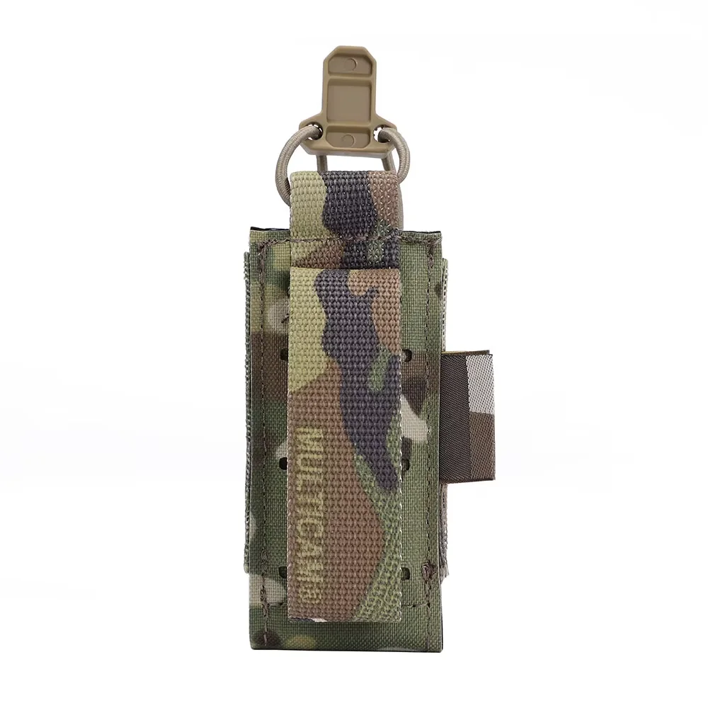 Emersongear-bolsa para revistas de pistola individual/doble con borde en V, bolsa táctica ligera para Mag, estuche de extracción rápida, caza, senderismo, combate, nailon - imagen 3