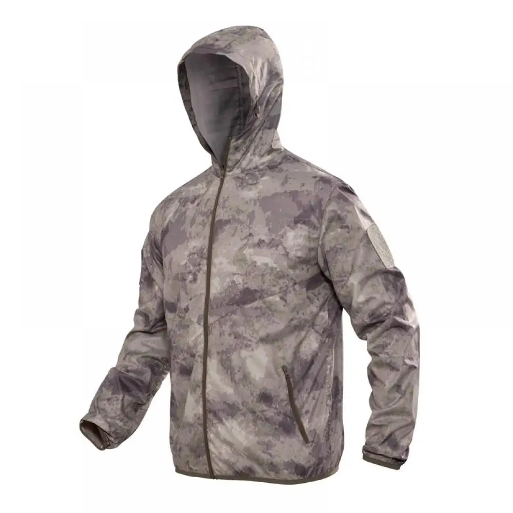 Ropa de piel seca de camuflaje para exteriores, protección solar transpirable, contra el viento, para montañismo - imagen 2