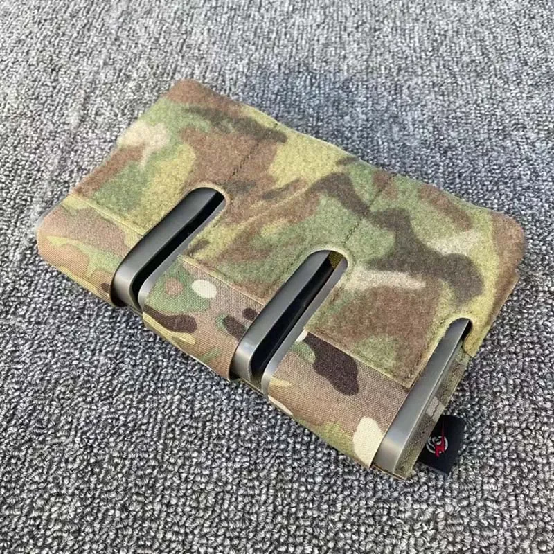 Chaleco táctico FCSK KTS, bolsa Triple para revistas, chaleco con solapa frontal, bolsa Mag con Clips integrados, bolsa para revistas de recuperación rápida Triple 556 - imagen 2